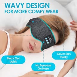 RFWR® Comfortabele Slaaphoofdtelefoon Hoofdband met Bluetooth - Ideaal voor Ontspanning en Slaap — thumbnail 4
