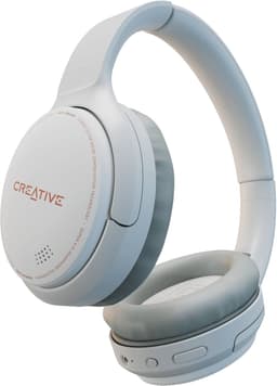 Creative Zen Hybrid - draadloze Bluetooth hoofdtelefoon - actieve ruisonderdrukking, tot 27 uur (ANC ON), Bluetooth 5.0, AAC, ingebouwde microfoon (wit) — thumbnail 4