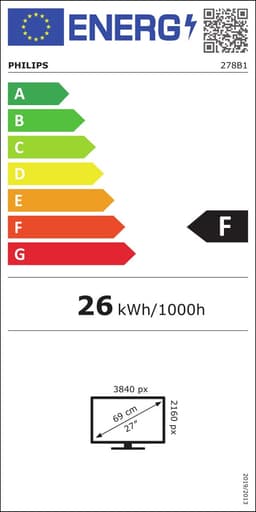 Philips B Line 278B1/00 LED display 68,6 cm (27") 3840 x 2160 Pixels 4K Ultra HD Zwart — thumbnail 10