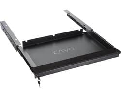 CAVO Laptop bureaulade afsluitbaar 580 x 446 x 55 mm zwart Notebook bureaulade voor de onderbouw by SOTECH