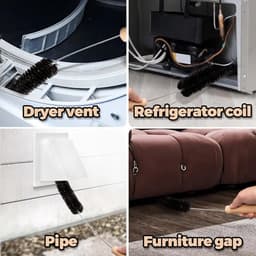 Lange Flexibele Pluizenborstel voor Wasdrogers, Koelkasten & Meer – Pluisvanger - Koelkastspoelborstel - 70 cm – Verhoog de Veiligheid & Efficiëntie — thumbnail 5