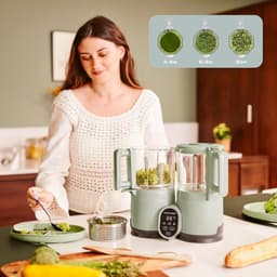 RFWR® Multifunctionele Baby Keukenmachine - 4 in 1 Stoom Blender met Grote Capaciteit - Ideaal voor Gezonde Maaltijden — thumbnail 3