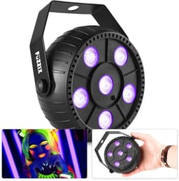 Blacklight met Ingebouwde Accu - Fuzzix PLP14 - Disco Feestverlichting - 6 leds — thumbnail 1