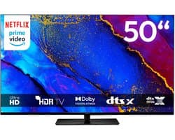 MEDION 125,7 cm (50") TV (Google TV, 4K, Dolby Vision HDR, Netflix, Prime Video, Disney+, Dolby Atmos, DTS X, Smart TV, PVR, Bluetooth, MD 850400)