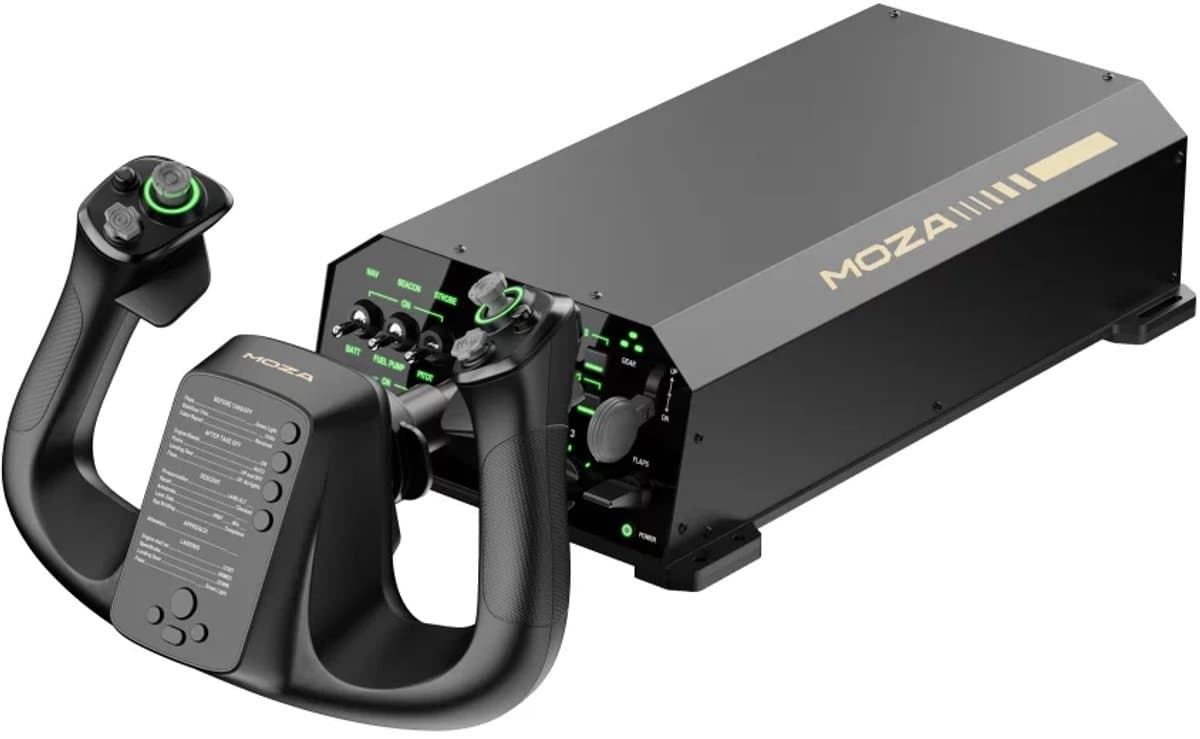 Moza Racing MFY Yoke + AY210 Basis – Complete Simracing Set voor Ultieme Realisme - PC — afbeelding 1