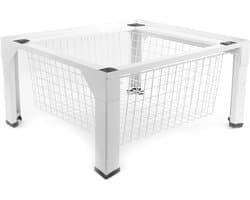 Wasmachine-/droger verhoger gelast met draadmand