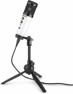 Studio microfoon - Vonyx CM320W USB microfoon met tafelstandaard - Wit — thumbnail 4