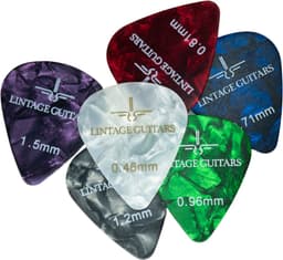 6 PCS Mix - Plectrum voor gitaar - Plectrums - Plektrum - 0.46 t/m 1.50 Plectrum - Celluloid Guitar Picks — thumbnail 3