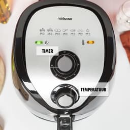 Airfryer XXL Inhoud 4,5 Liter – Geschikt voor het hele gezin - 1500 Watt - Zwart — thumbnail 3