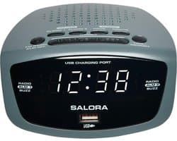 Salora CR627usb Digitale wekker