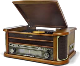 Soundmaster NR560 - Nostalgisch muziekcenter - Radio - CD-speler - Cassettespeler - Bluetooth - USB — thumbnail 4