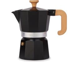 Espresso Maker, 3 Kopjes, Aluminium, Zwart - La Cafetière | Venice