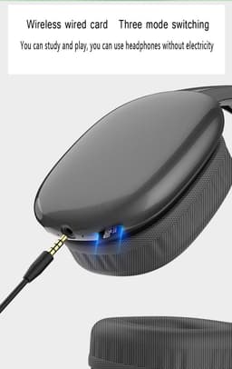 TechU™ Draadloze Koptelefoon Bluetooth 5.0 – Game Headset – Hoofdtelefoon voor Muziek, Podcast & Gamen – Zilver — thumbnail 4