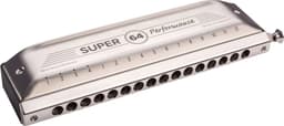 Hohner Super 64 Performance in C - Chromatische mondharmonica - Proffessioneel — thumbnail 1