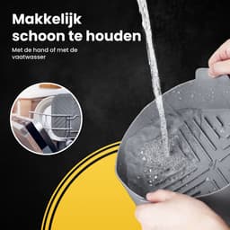 PROKING XXL Airfryer Siliconen Bakje – Accessoires – Airfryer Bakvorm – Mandje – Hittebestendig – BPA Vrij — thumbnail 5