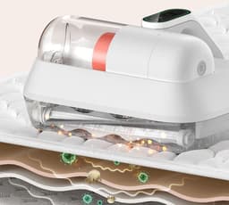 Desinfectie Vacuüm Huis Mijt Remover Ultraviolet Huishoudelijke Stofzuiger Draagbare Stofafscheider UV Sterilisatie Stof Collector Anti Huismijt 500ML Stoftank Huishoudelijke Bed Matras Sofa Huis Mijt Verwijderen Sterke Zuignap Anti Astma — thumbnail 1