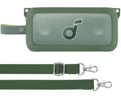 Siliconen draagtas met schouderriem voor Draadloze Bluetooth-luidspreker