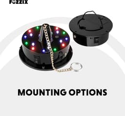 Fuzzix MB20ML Discobal 20 cm - met motor op batterijen en RGBW LED's — thumbnail 5