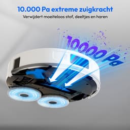MEDION Robotstofzuiger met 3-in-1 afzuigstation, lasernavigatie en dweilfunctie X55 SW+ (10.000 Pa zuigkracht, roterende moppen, kruislasertechniek) — thumbnail 2
