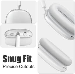 Transparante Beschermhoes voor AirPods Max hoofdtelefoon - Krasbestendig TPU — thumbnail 4