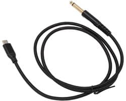 USB naar 1/4 inch TS audio kabel voor gitaar, bas, luidspreker en pc - Plug and Play met hifi geluidskwaliteit - 10.000 buiglevensduur - zwart.