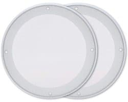 Luidsprekerbeschermhoes 6,5 inch - Set van 2 - Koudgewalst staal - ABS-afdekking - Wit - Decoratie Bescherming