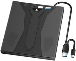 7-in-1 externe Type-C 3.0 externe USB-sleuf-optische drive, multifunctionele brander, ondersteunt uitbreidbare SD/TF-kaarten, geschikt voor MacBook-laptops