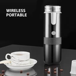 Dailygoods - Draagbare Koffiezetapparaat - Handkoffiezetapparaat - Ideaal voor Reizen - Compact en Lichtgewicht - Elektrische Espressomachine - Geschi — thumbnail 2