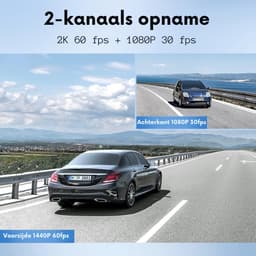 VIN® Dual Dashcam - Dashcam Voor Auto 1080p - Voor en Achter Camera – Auto Camera - G-Sensor - App Bediening – Parkeermodus — thumbnail 3