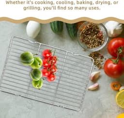 Cosensi - Afwassen Rooster voor Machine Accessoires - Oven Koelrooster Koken Rooster IJzeren Draad Rooster - Bakken Deksels - Instant Air Fryer. — thumbnail 7