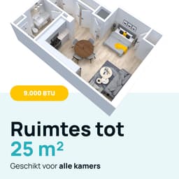 MOA Mobiele Airco - 9.000 BTU - 3-in-1 - Met Afstandbediening - Tot 30m² - Airconditioner met Ontvochtigingsfunctie - Raamafdichtingskit - Wit — thumbnail 5
