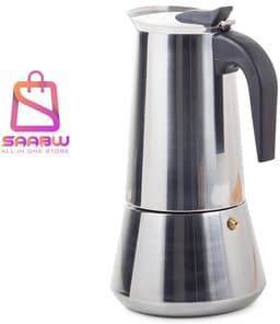ITA Italiaanse Koffiemaker – Espresso Percolator – 12 Kopjes – 600 ml – RVS –Italiaanse koffiepot – mokkamaker –koffiekan – 16979 — thumbnail 1