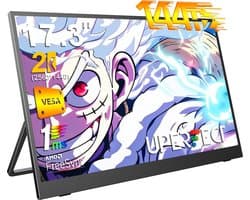 UPERFECT Portable Monitor 17.3" Gaming Monitor 2K 144Hz IPS 100% sRGB Draagbare monitor met VESA-bevestiging voor PS5/PC/Streaming with Dual USB-C/VESA Mount,for Laptop/Switch/MacBook (VESA Mount )