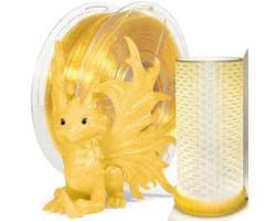 Glitterend Duidelijk PLA Filament 1.75mm - Heldere 3D Printer Filament met Hoge Lichtdoorlatendheid, Sparkling Galaxy Transparant 1kg Spoel