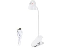 Oplaadbare Leeslamp met Klem - 3 Heldere Instellingen voor Bedtafel en Bureau - Flexibele 360° LED Lamp