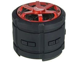 Watervaste outdoor Bluetooth luidspreker IPX7 zwart/rood