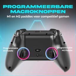 Smartify Switch 2 Pro Controller - Geschikt Voor De Nintendo Switch 2 & Nintendo Switch - Hall Effect Joysticks - Macro Knoppen - RGB verlichting — thumbnail 4