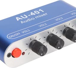 Mini 4-kanaals Stereo Mixer met Volume-aanpassing en 3.5mm Uitgang voor Laptop en Hoofdtelefoon — thumbnail 2