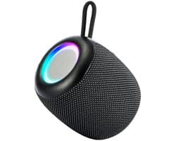 Draagbare mini-subwoofer met Bluetooth en ultralange batterijduur, ideaal als mini-promotiecadeau.