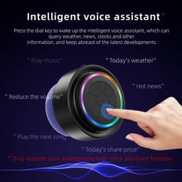 Waterdichte Bluetooth-luidspreker, draagbare mini-badkamerluidspreker, draadloze radio, multifunctionele Bluetooth-luidspreker, IP67 waterdichtheidsclassificatie — thumbnail 5