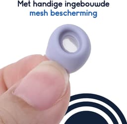 Ibley ComfortFit Siliconen tips voor Samsung Galaxy Buds Pro zwart met mesh – Siliconen Ear Tips – Met Mesh – S/M/L Formaten – 3 Paar — thumbnail 4
