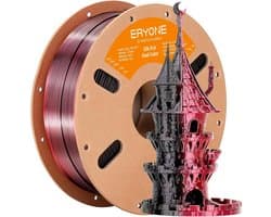 Dual Two-Tone PLA Filament 1.75mm - 3D Printer Filament 1KG Spool Silk Black Red