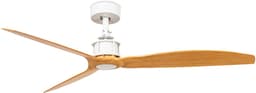 Faro Barcelona 32110 Just Fan M plafondventilator wit/esdoorn hout 128 cm - Afstandsbediening - Stille en zuinige DC-motor - 6 snelheden - zomer en winterstand — thumbnail 1