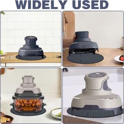 Air Fryer Mat - Glass Coaster - Non-Slip Werkblad Accessoires - Keukenhulpmiddelen - Veilig en Duurzaam — thumbnail 4