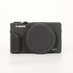 Siliconen camerahoes - Beschermhoes - Camerabeschermingshoes - Compatibel met Canon G7X Mark III camera - Zwart — thumbnail 1