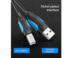 Vention Usb 20 Naar Usb B Kabel Voor Printer Scanner Laptop 2 Meter Zwart