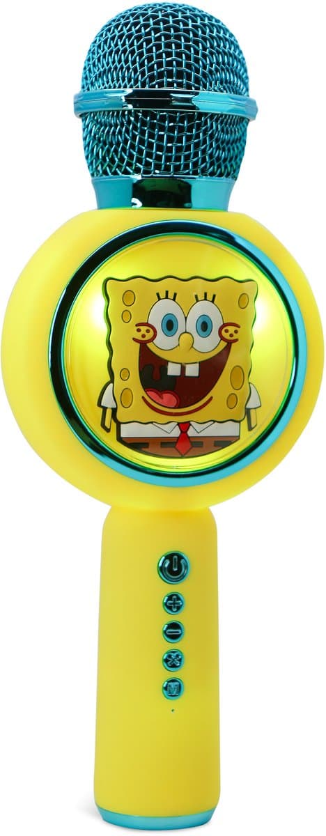 Sponge Bob - draadloze karaoke microfoon voor kinderen - oplichtend LED display - speaker - met stemeffecten — afbeelding 1