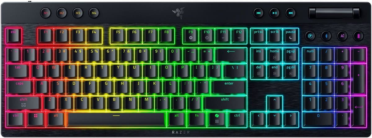Razer BlackWidow V4 - Draadloos Gaming Toetsenbord - Mechanische Yellow Switches - RGB - Qwerty — afbeelding 1