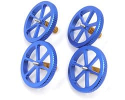 Aluminium Hand Twist Nivellering Moer 60mm met Hot Bed Die Springs en M4x40mm Schroeven voor 3D Printers