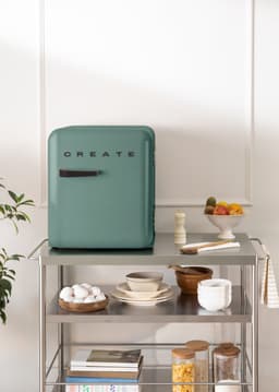 CREATE - Koelkast in retrostijl - Sage - Handvat Zwart - FRIDGE RETRO 48L — thumbnail 4